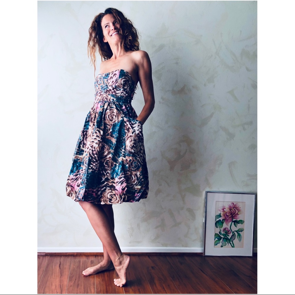 Floral Halter Dress with pockets